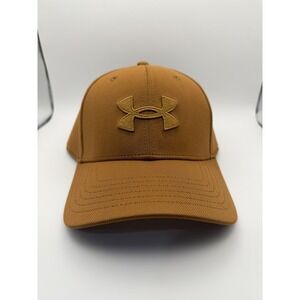 Under Armour Mens Blitzing Cap Brown Stretch Fit Hat L/XL Sample NEW